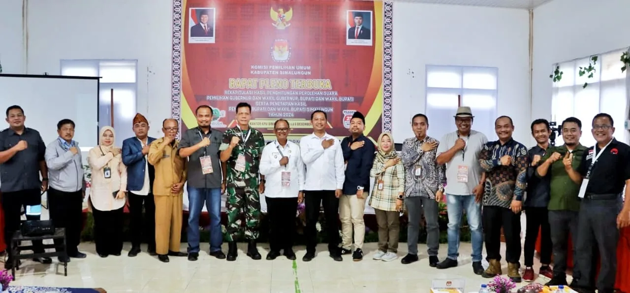 *Wakil Bupati Simalungun Hadiri Rapat Pleno Terbuka KPU Tentang Hasil Perhitungan Suara Pilkada*