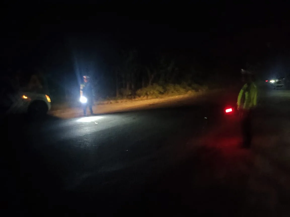 Sat Lantas Polres Simalungun Gelar Blue Light Patrol Cegah Gangguan Kamtibmas Pasca Pilkada 2024