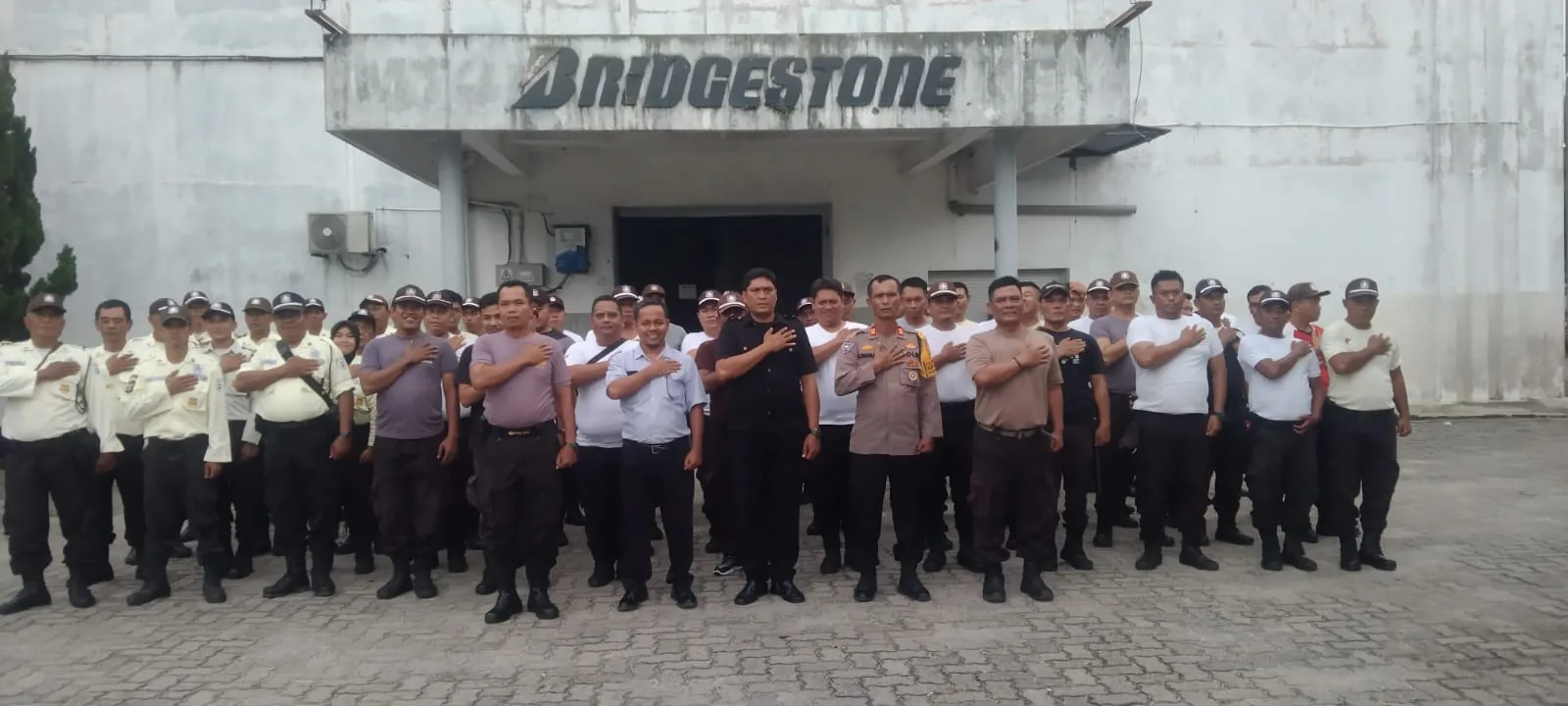 Sat Binmas Polres Simalungun Tingkatkan Profesionalitas Satpam PT. Bridgestone Sumatera Rubber Estate