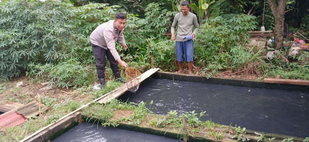 Dukung Program Ketahanan Pangan Polsek Rajeg Polresta Tangerang Dalam Kegiatan Poliran