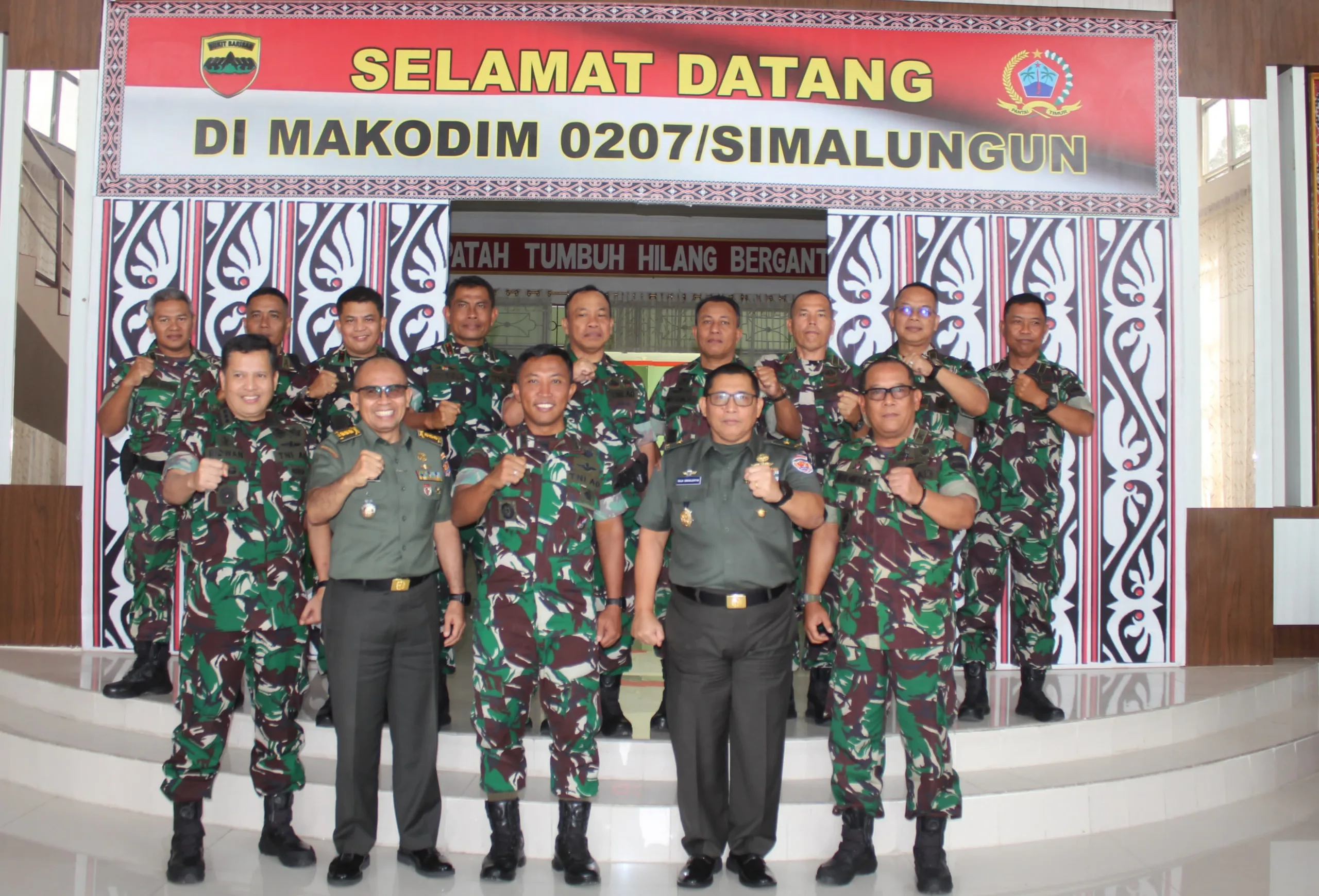 Kunjungan Kerja Tim Sahli Tk II Kasad Bidang Ekkudag di Makodim 0207/Simalungun