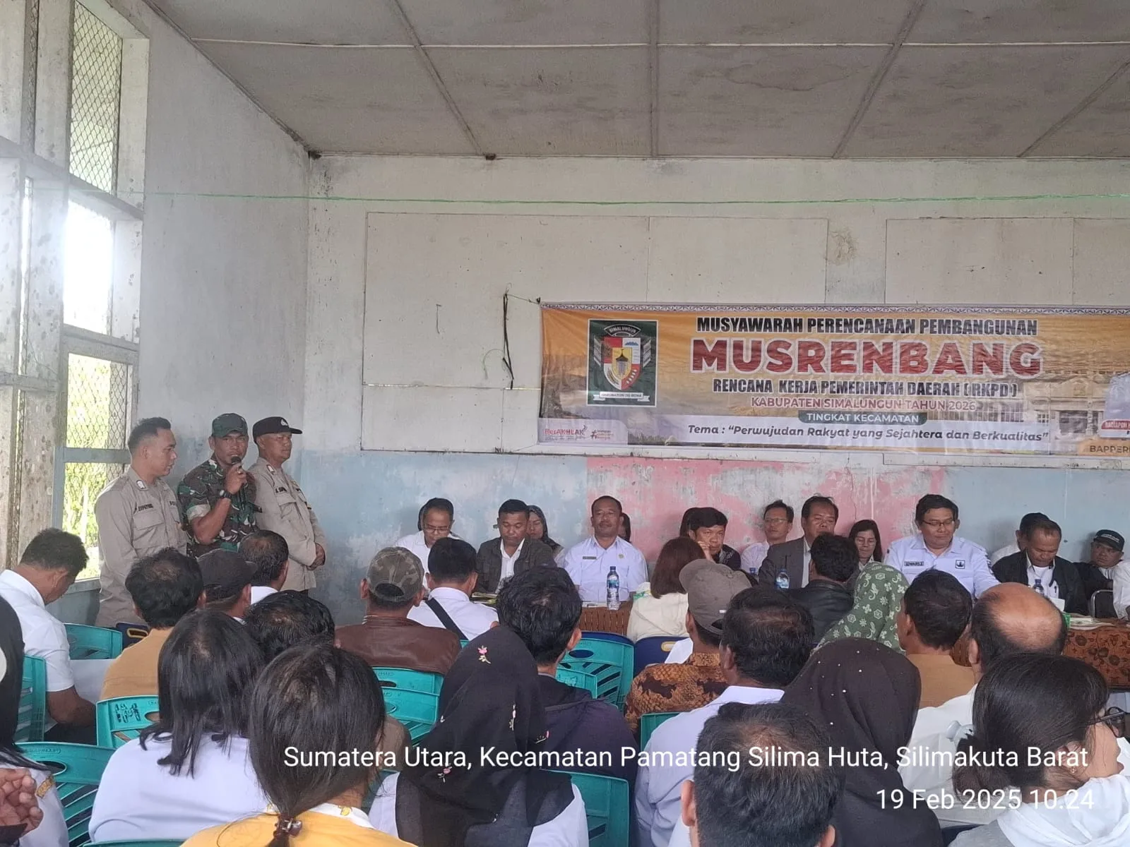 Babinsa  Saribudolok Ikuti Kegiatan Musrenbang untuk Meningkatkan Pembangunan Nagori  diKecamatan Pamatang Silimahuta