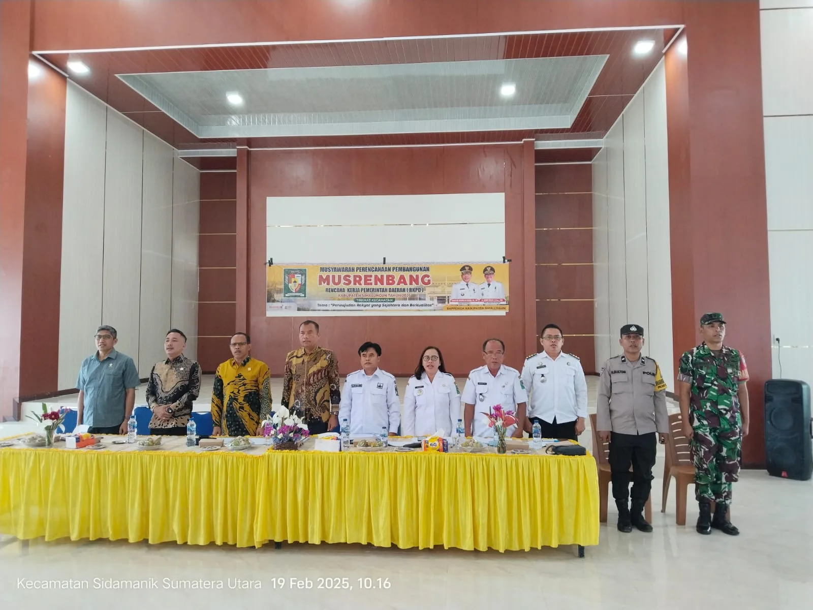 Koramil 17/Sidamanik  Hadiri Musrenbang Tiga Kecamatan di Simalungun