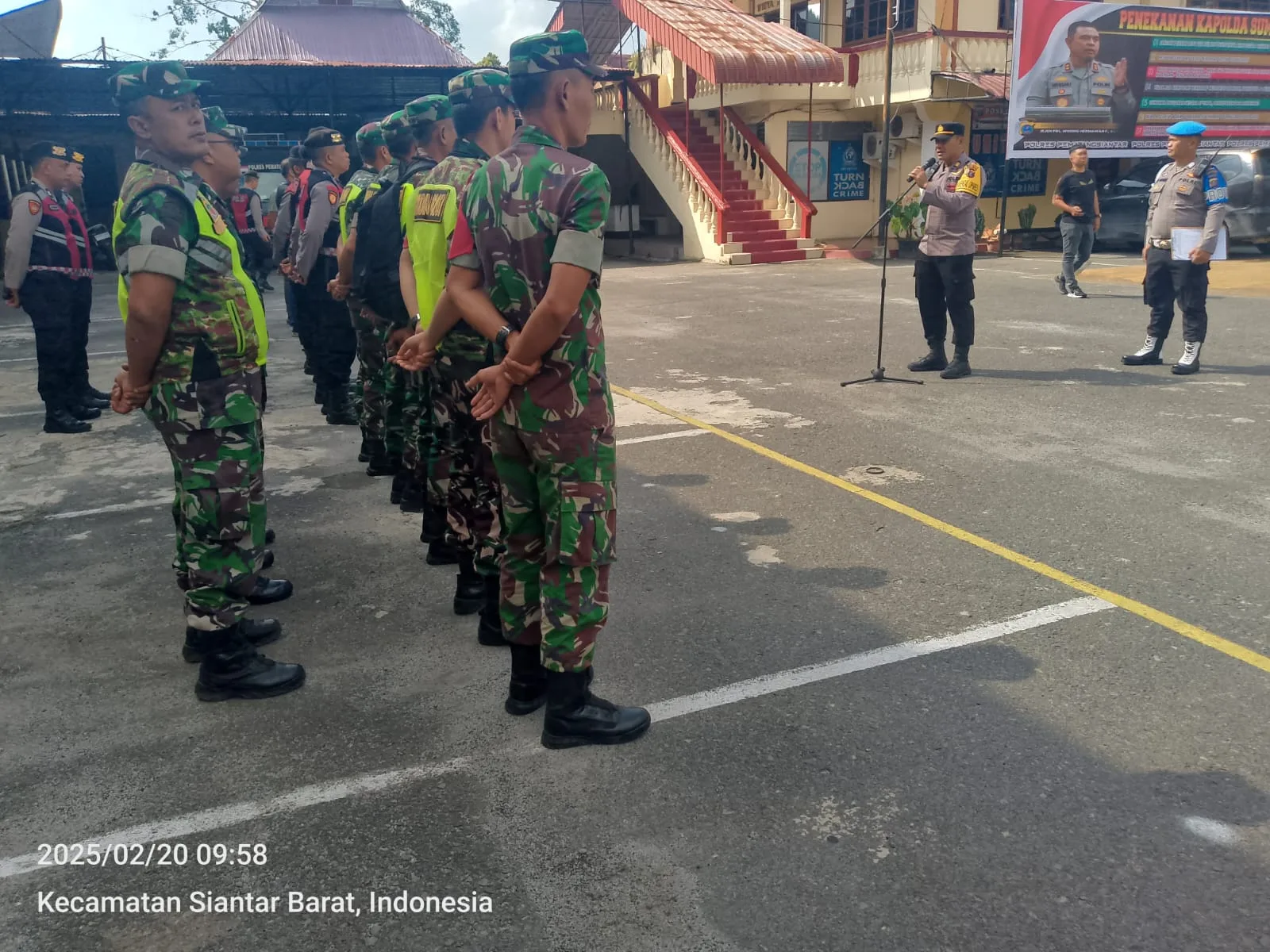 TNI-Polri Gelar Patroli Skala Besar Cipta Kondisi Pelantikan WaliKota dan Wakil Walikota terpilih