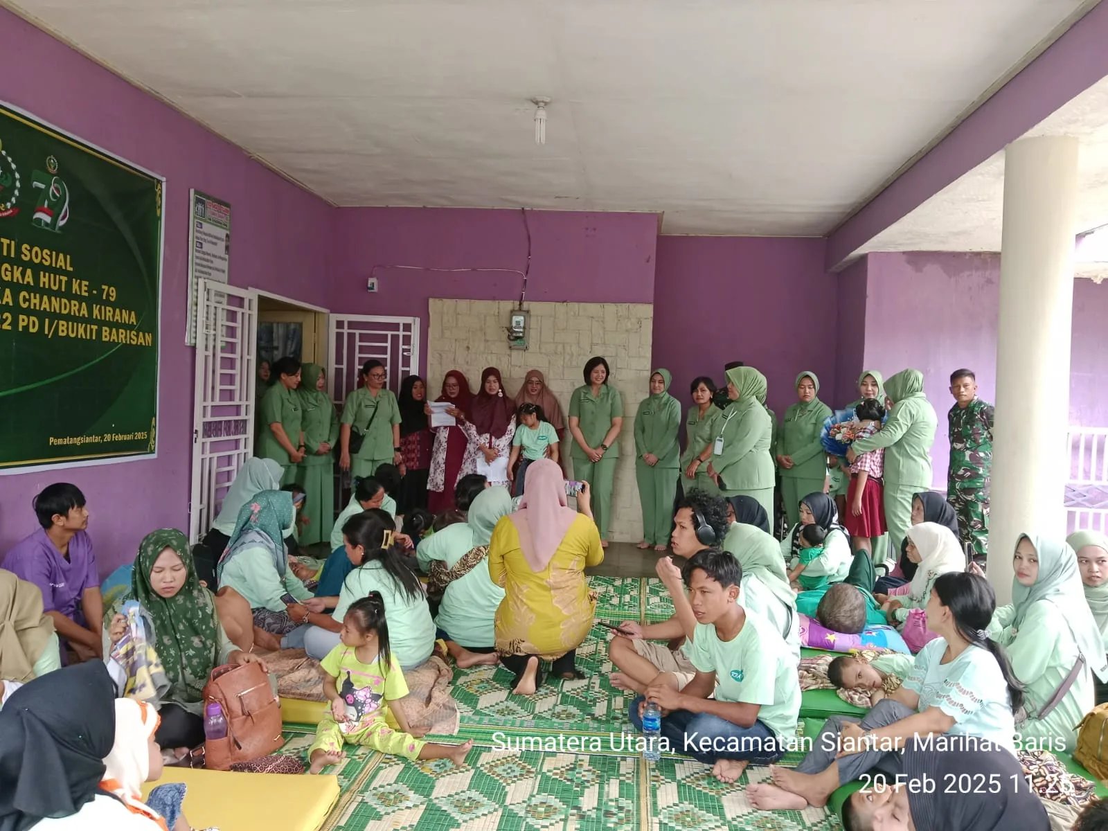 Danramil 08/ Bangun dan Babinsa Hadiri Bakti Sosial dalam Rangka HUT ke-79 Persit Kartika Chandra Kirana