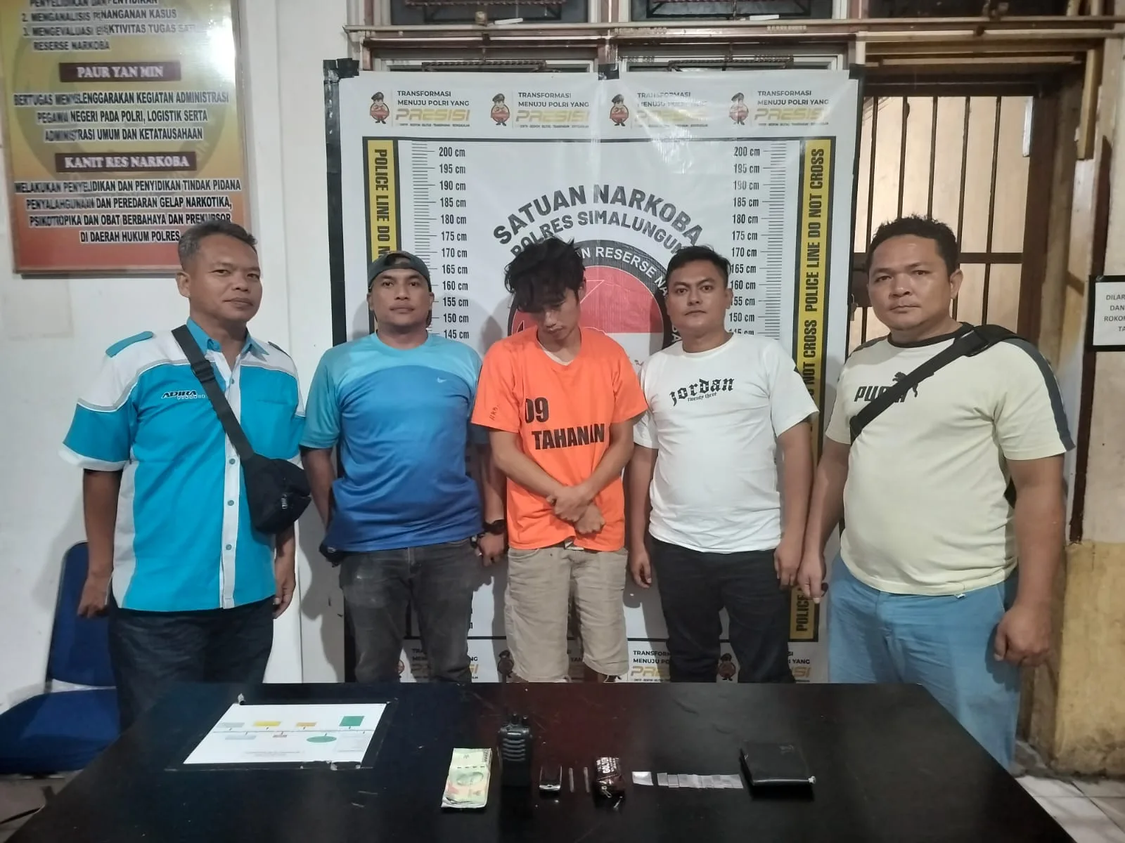 Polsek Tanah Jawa Polres Simalungun Amankan Pengedar Narkoba di Kawasan Pematang Tanah Jawa