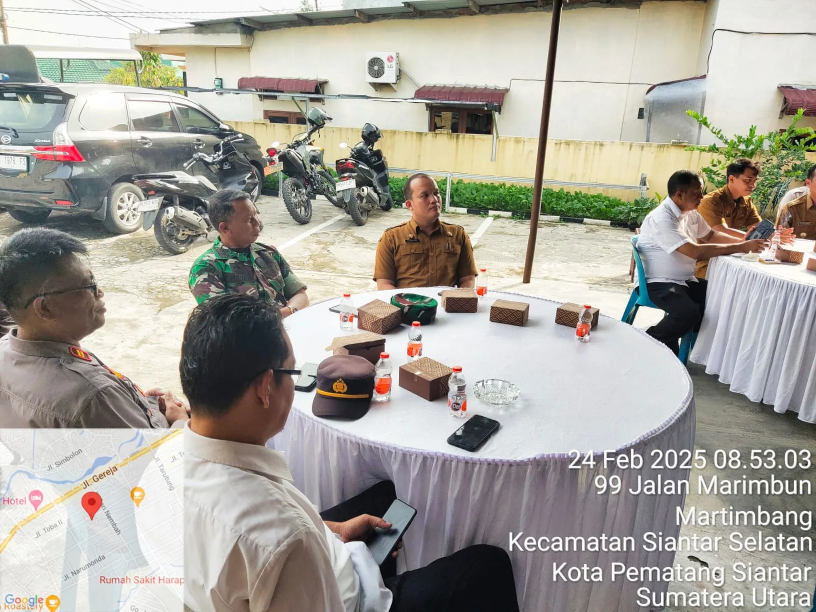 Danramil Siantar Selatan Hadiri Launching Program Pekarangan Pangan Lestari di Polsek Siantar Selatan
