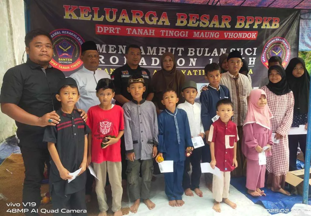 Amal Baik Sebelum Puasa: Saling Memaafkan dan Bahagia Menyambut Ramadhan Sekaligus Ormas BPPKB DPRT Tanah Tinggi Adakan Santunan Kepada Anak Yatim Piatu