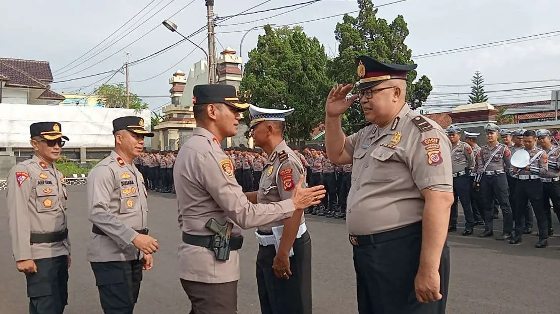 Kapolres Ciamis Pimpin Upacara Kenaikan Pangkat Untuk IPDA Sukirman