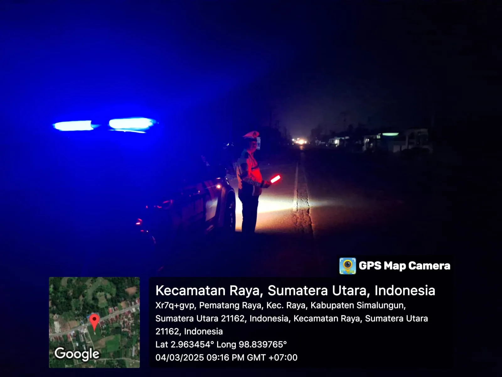 Satlantas Polres Simalungun Gelar Blue Light Patrol Cegah Pelanggaran dan Kecelakaan Lalu Lintas, Polri Peduli Masyarakat