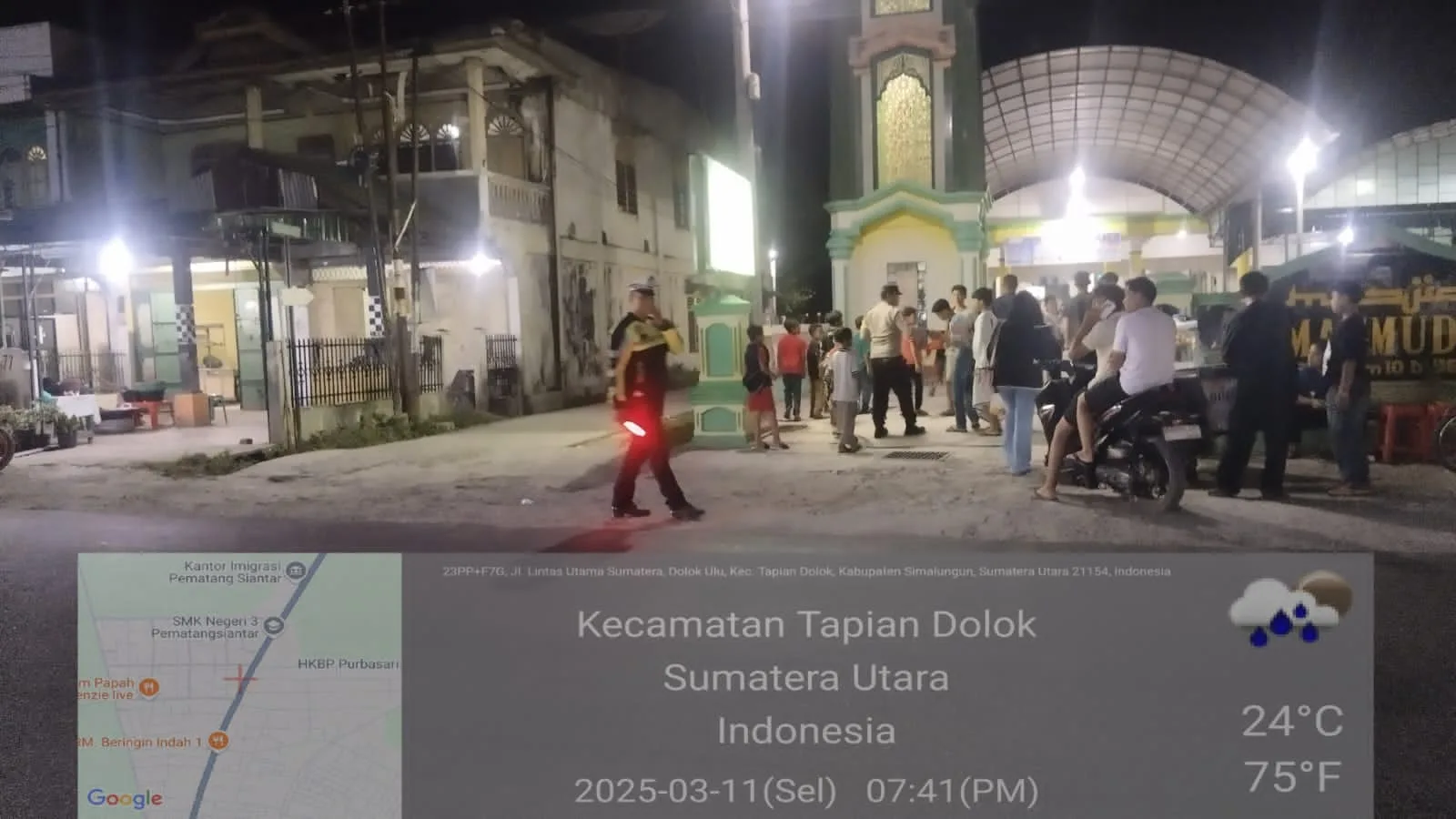 Sat Lantas Polres Simalungun Gelar Patroli Malam Blue Light, Jaga Kamtibmas Selama Ramadhan
