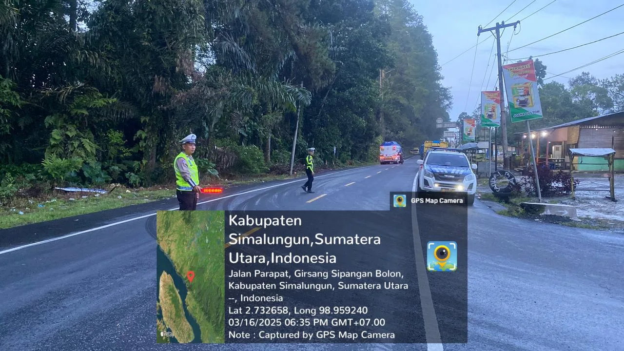 Banjir Bandang Di Parapat: Polres Simalungun Lakukan Pengalihan Arus Lalulintas