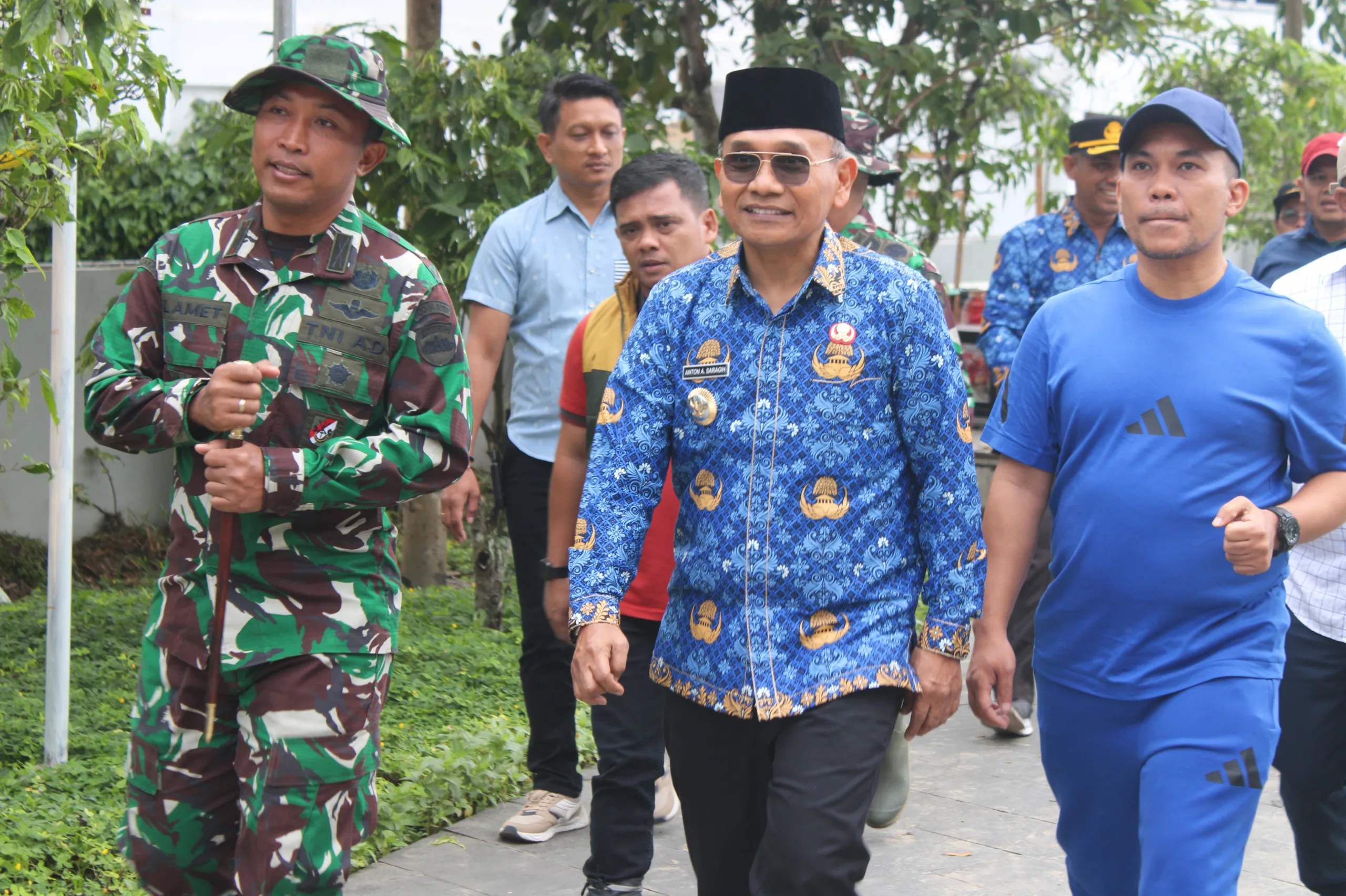 Kodim 0207/Simalungun Bersama Pemkab Simalungun Gelar Apel Gabungan Penanggulangan Bencana Alam Di Parapat