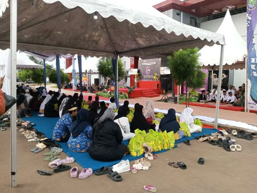 Momen HUT Kecamatan Kelapa Dua ke- 18, Sekaligus Peresmian Stadion Mini dan Santunan Anak Yatim