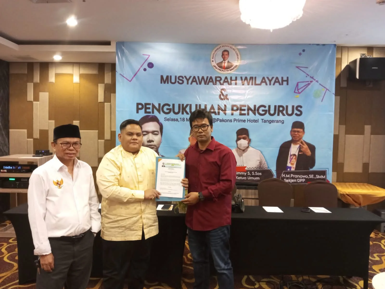 Terpilih Jadi Ketua Ormas Gibran Banten, Taher : Kita Awasi Program Pemerintah Pusat di Banten