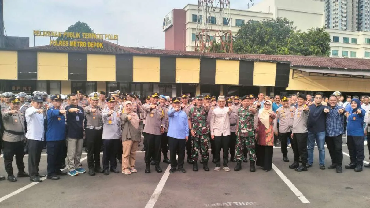 Usai Ikut Apel Bersama di Polres Metro Depok Walikota Sampaikan Hal Berikut