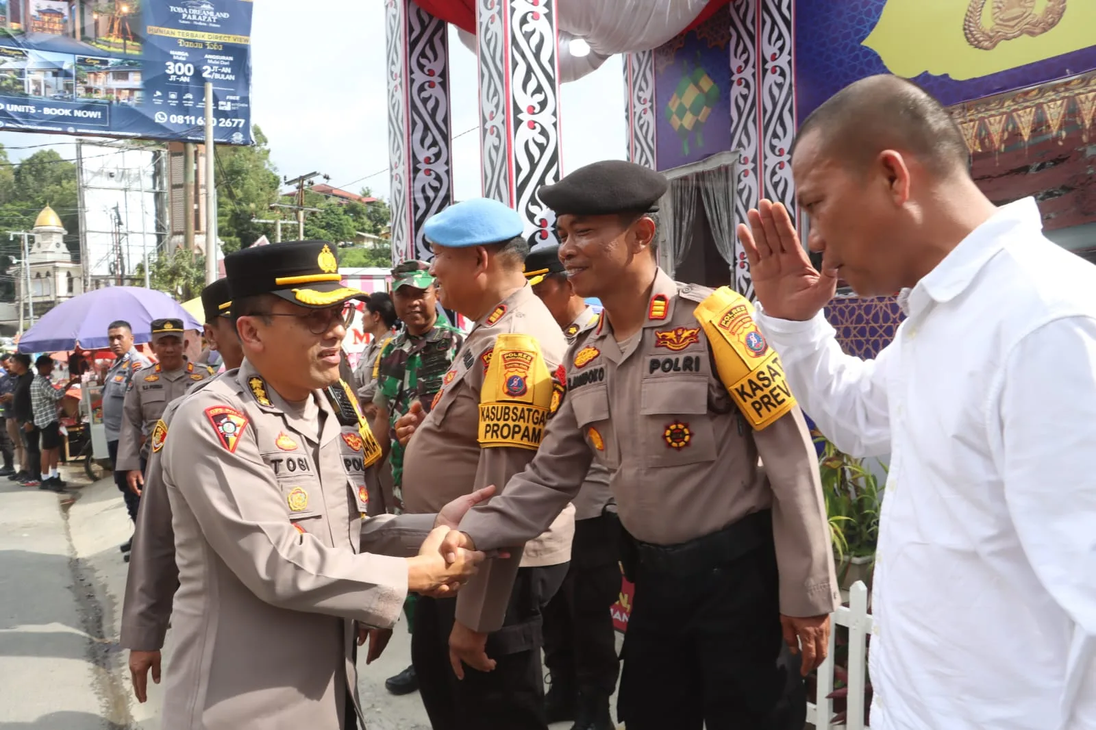 Karo Ops Polda Sumut Lakukan Pengecekan Kesiapsiagaan Pos Pelayanan Operasi Ketupat Toba 2025