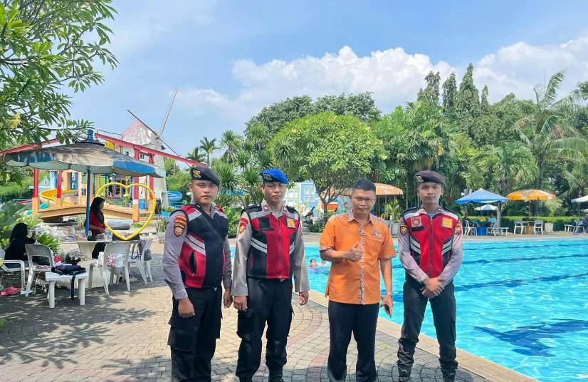 Satgas Preventif Polresta Tangerang Laksanakan Patroli dan Imbauan di Water Park Amsterdam Pasar Kemis