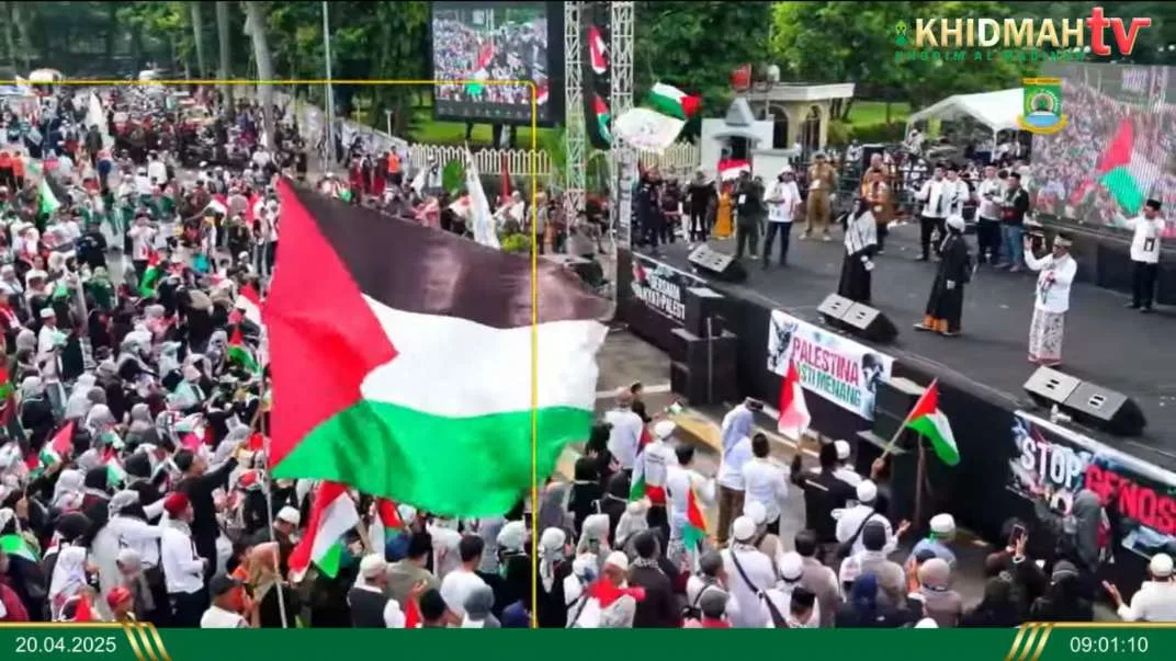 Antuias Warga Kota Tangerang Hadiri Aksi Pembela Palestin di Taman Elektrik