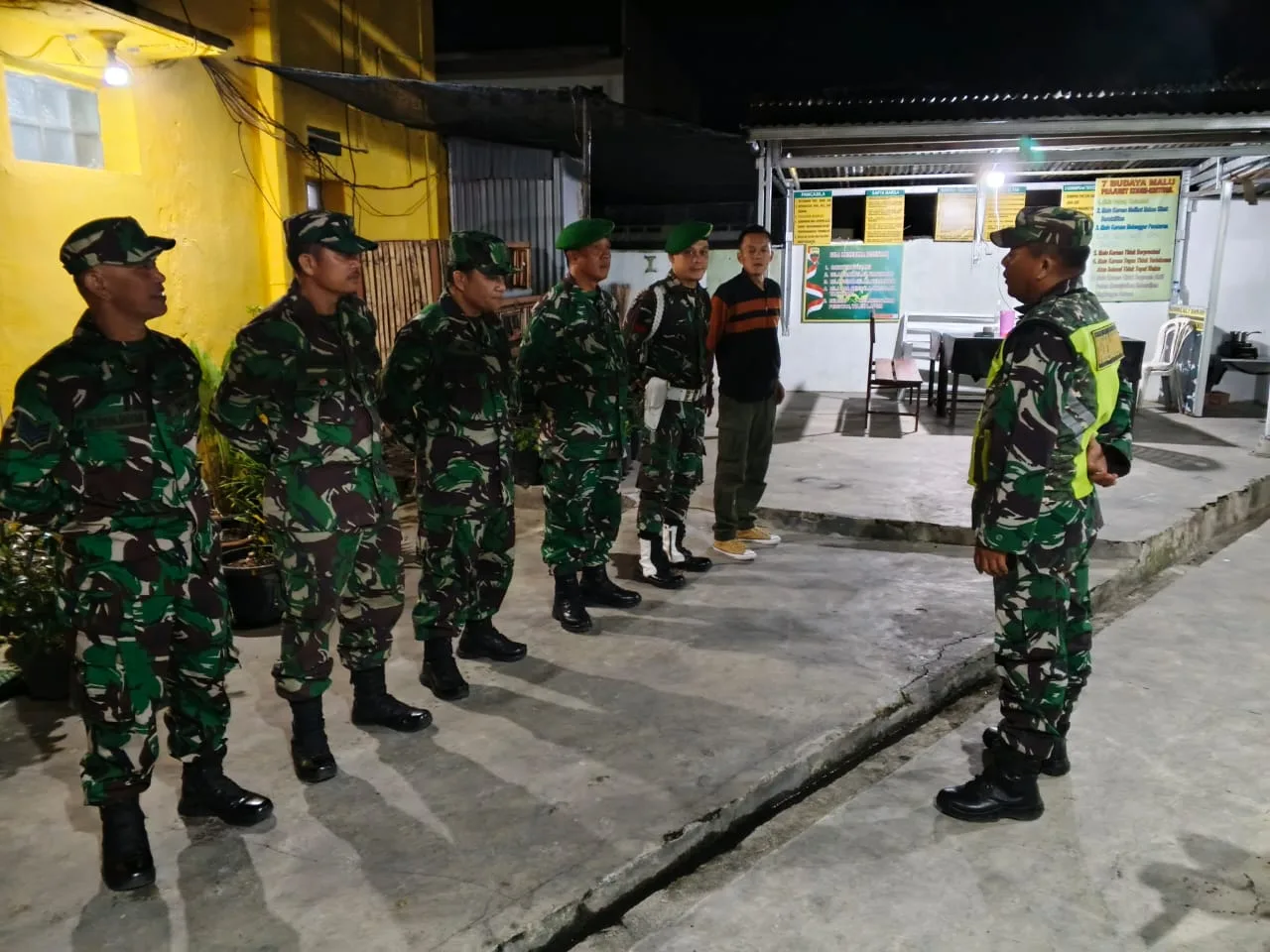 Kodim 0207/Simalungun Sisir Titik Rawan di Pematangsiantar Lewat Patroli Malam