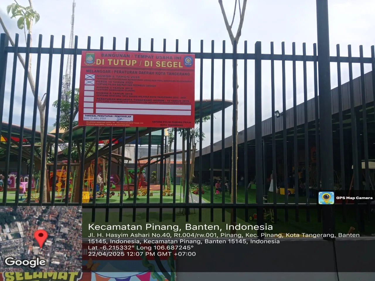 Meski Disegel, The Nice Garden Pinang Tetap Beroperasi