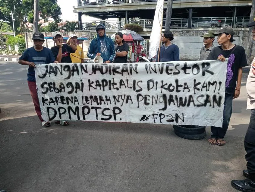 Lemahnya Pengawasan DPMPTSP Kota Tangerang, FP2N Mengadakan Aksi massa