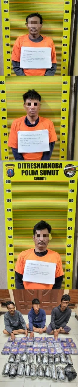 Polda Sumut Gagalkan Penyelundupan 30 Kg Sabu dan Narkotika Jenis Liquid Vape di Perairan Labuhanbatu Utara