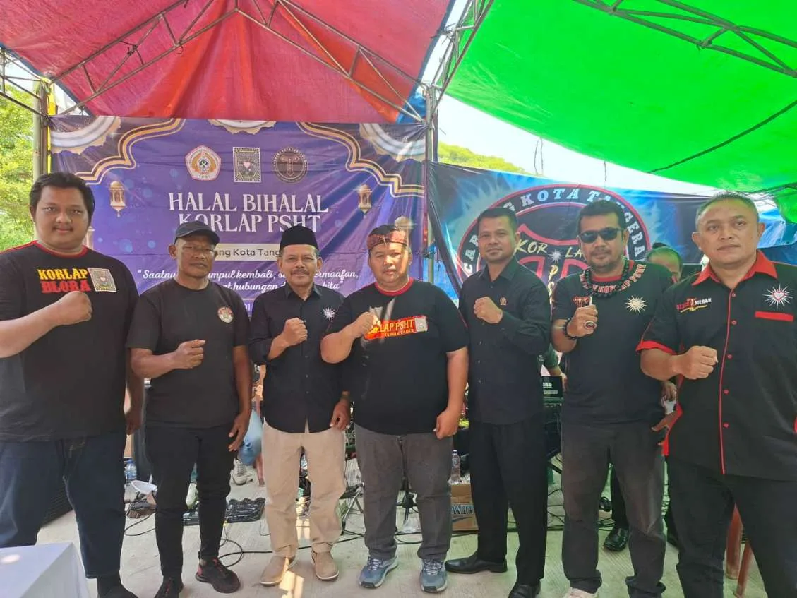 Korlap PSHT Kota Tangerang Gelar Acara Halal Bihalal di Agus Tattoo Cafe