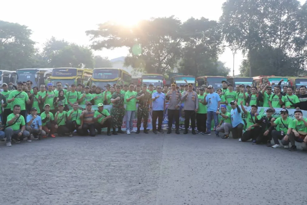 May Day, 8.557 Buruh Tangerang Menuju Monas Jakarta di Kawal Polres Metro Tangerang Kota