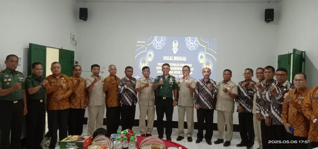 Kodim 0207/Simalungun Gelar Halal Bihalal Virtual Bersama Presiden RI dan Purnawirawan TNI-Polri