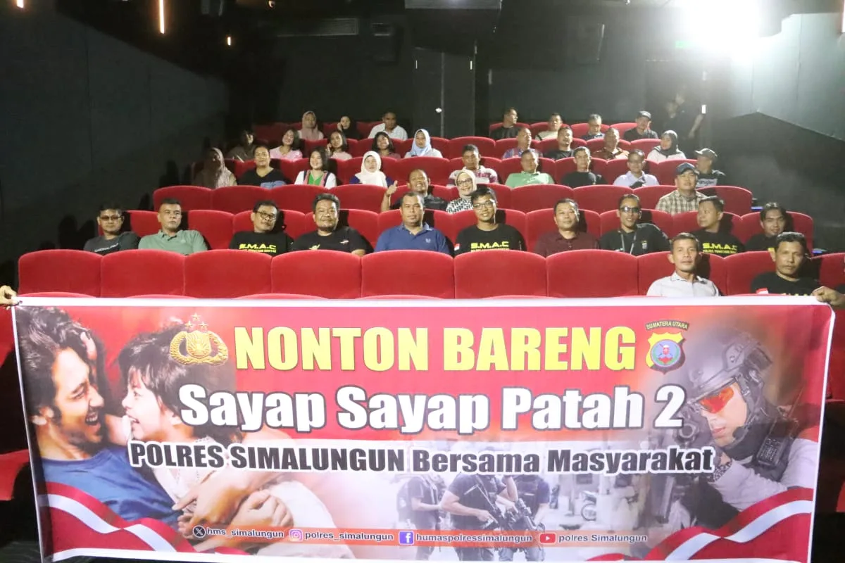 Kapolres Simalungun Gelar Nonton Bareng Film ‘Sayap Sayap Patah 2’ Sebagai Upaya Pencegahan Aksi Terorisme