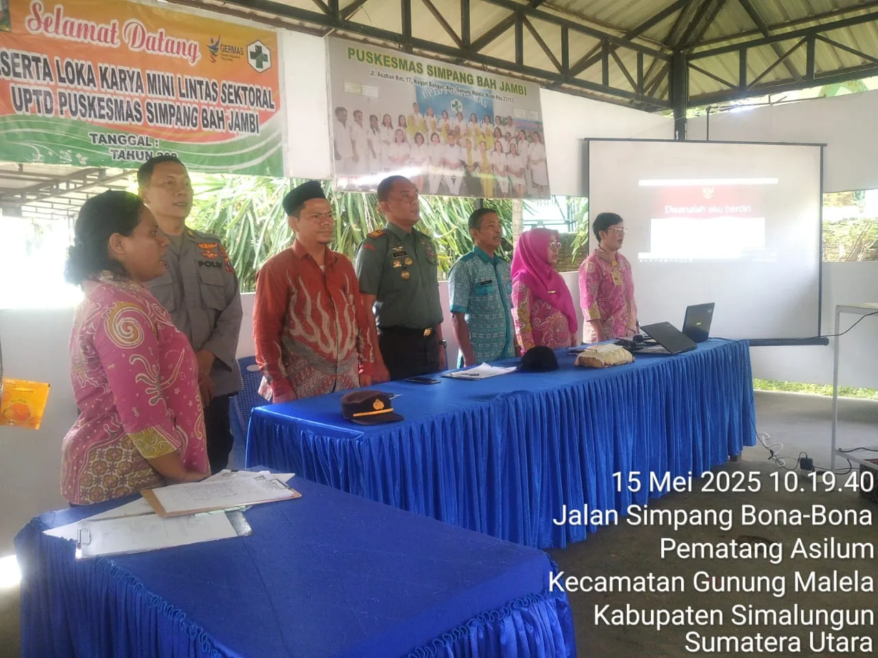 Danramil 08/Bangun Hadiri Pertemuan Lintas Sektoral Puskesmas Simpang Bahjambi, Perkuat Sinergi Pelayanan Kesehatan Masyarakat