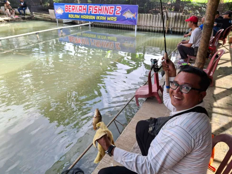 Sambut HUT Kota Depok, Rekan-rekan Jurnalis Adu Skill di Kolam Pancing