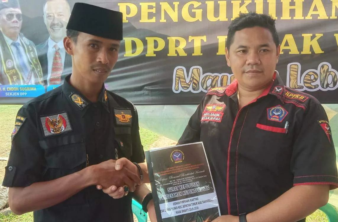 Sukses Digelar Penyerahan SK Ranting Lebak Wangi, Ini Pesan Ketua DPAC Kecamatan Sepatan Timur BPPKB BANTEN