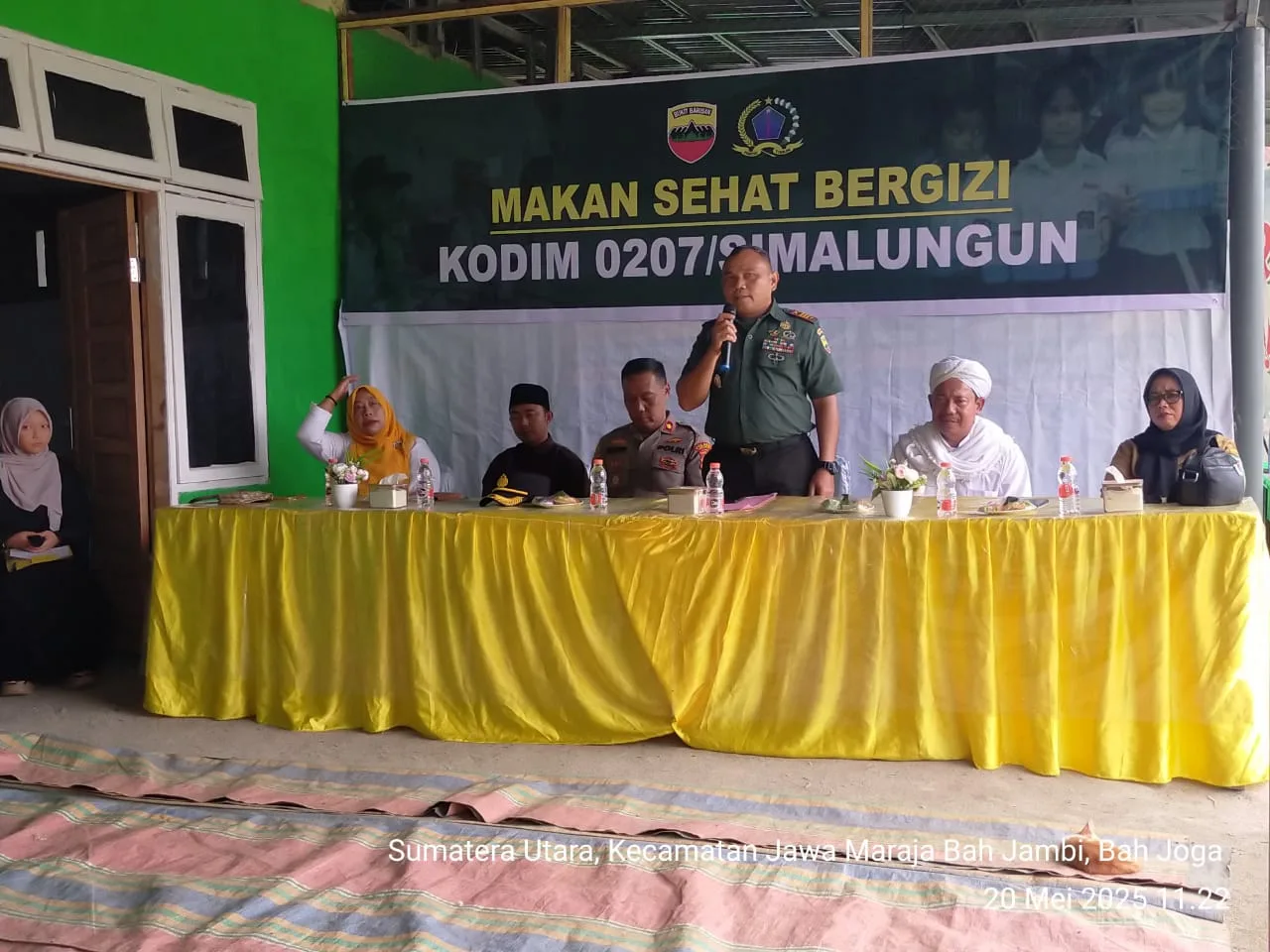 Kodim 0207/Simalungun Gelar Makan Sehat Bergizi Bersama Santri Ponpes Darul Hikmah, Dukung Program Indonesia Emas 2045