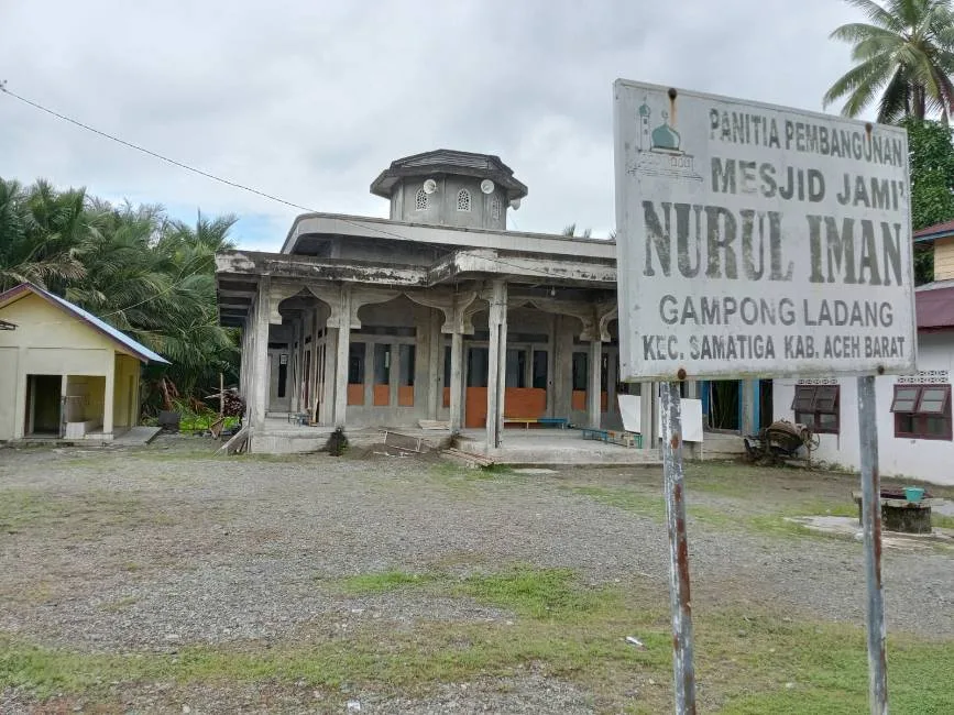 Pembangunan Mesjid Nurul Iman Gampong Ladang direncanakan Akan berlanjut