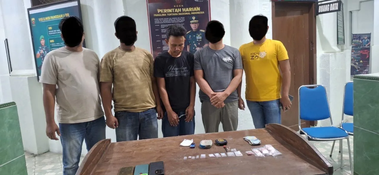 Penangkapan Diduga Pengedar Narkotika Jenis Sabu oleh Tim Intelrem 022/PT di Kota Tebing Tinggi