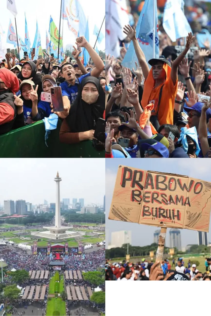 Pernyataan Presiden RI Prabowo Subianto dalam Memperingati Hari Buruh Internasional 2025