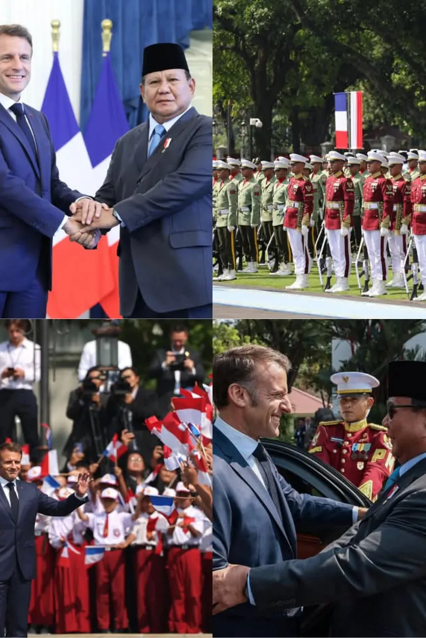 Sambutan Kedatangan Presiden Republik Prancis, Yang Mulia Emmanuel Macron