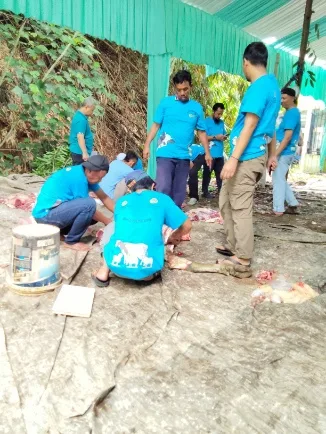 Peduli Sesama BPN Kota Depok Sembelih 2 Sapi 3 Kambing