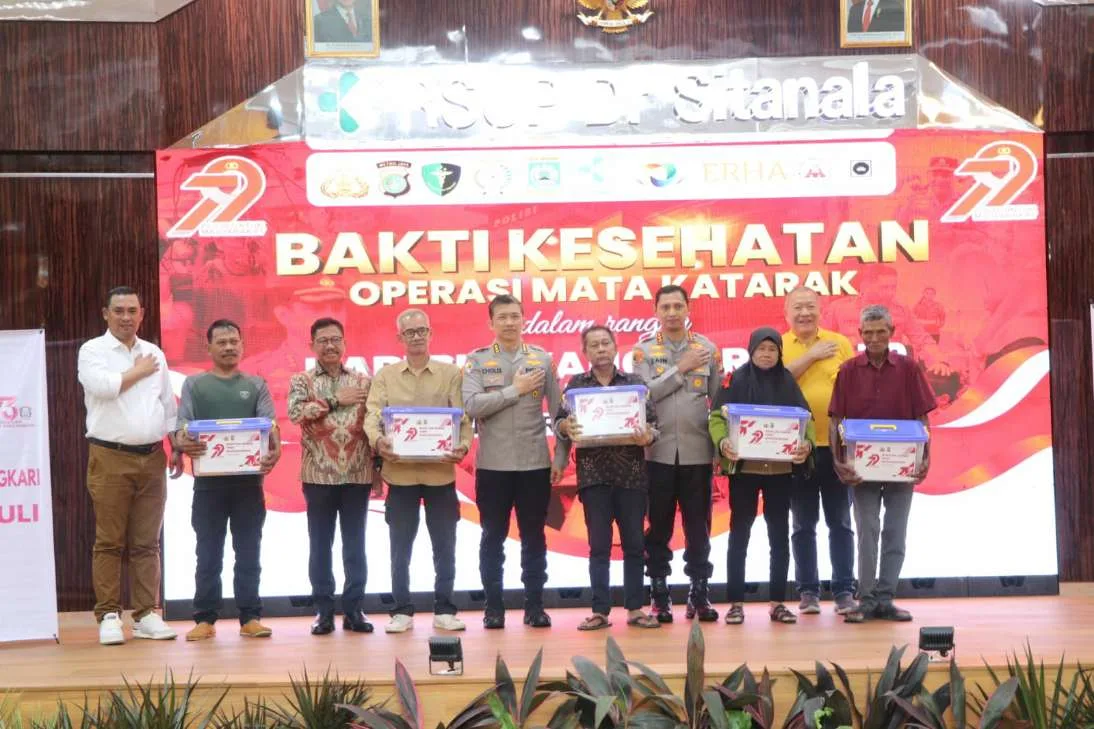 Polres Metro Tangerang Kota Bersama Erha Clinic dan RSUP Dr Sitanala Adakan Operasi Mata Katarak Gratis Buat Masyarakat Kurang Mampu