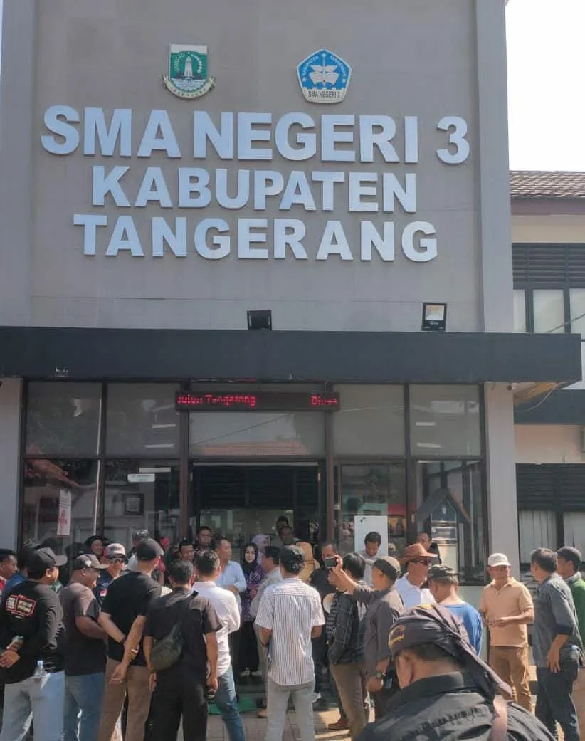 Terkait SPMB SMA Negeri 3 Kabupaten Tangerang, Warga Desa Kadu Jaya Gelar Aksi Demo