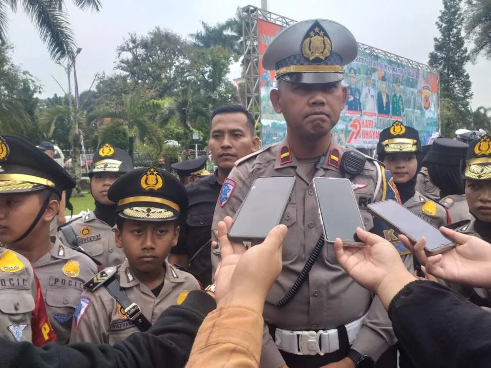 Polisi Cilik Binaan Polres Ciamis Meriahkan Upacara Hari Bhayangkara