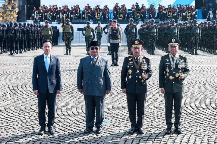 Pernyataan Presiden RI Prabowo Subianto Dalam Peringatan Hari Bhayangkara ke-79