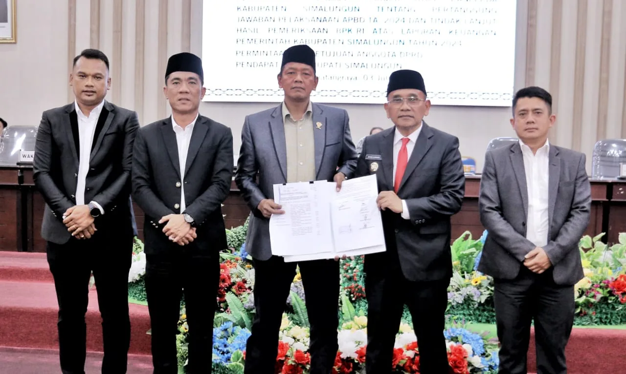 *DPRD Simalungun Setujui Ranperda Tentang Pertanggungjawaban APBD TA 2024 dan Hasil Pemeriksaan BPK-RI Atas Laporan Keuangan Pemkab Simalungun TA 2024*