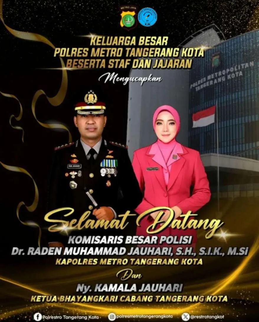 Kota Tangerang Sambut Kombes Jauhari, KJK: Transparansi & Keamanan Harus Meningkat