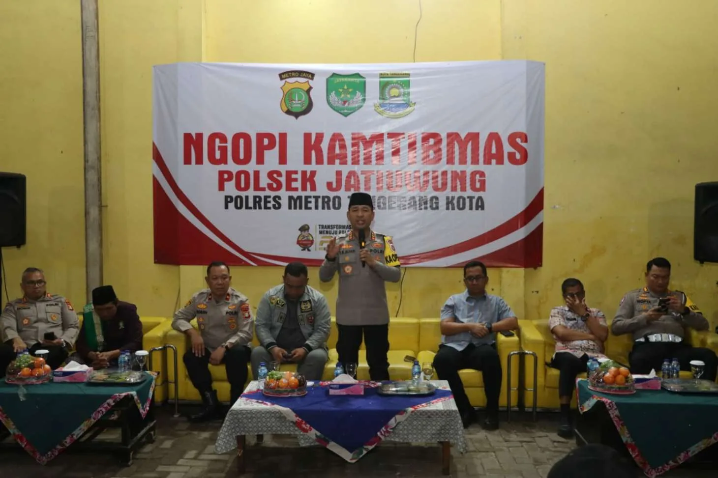 Ngopi Kamtibmas, Kapolres Metro Tangerang Kota Dengarkan Aspirasi Warga