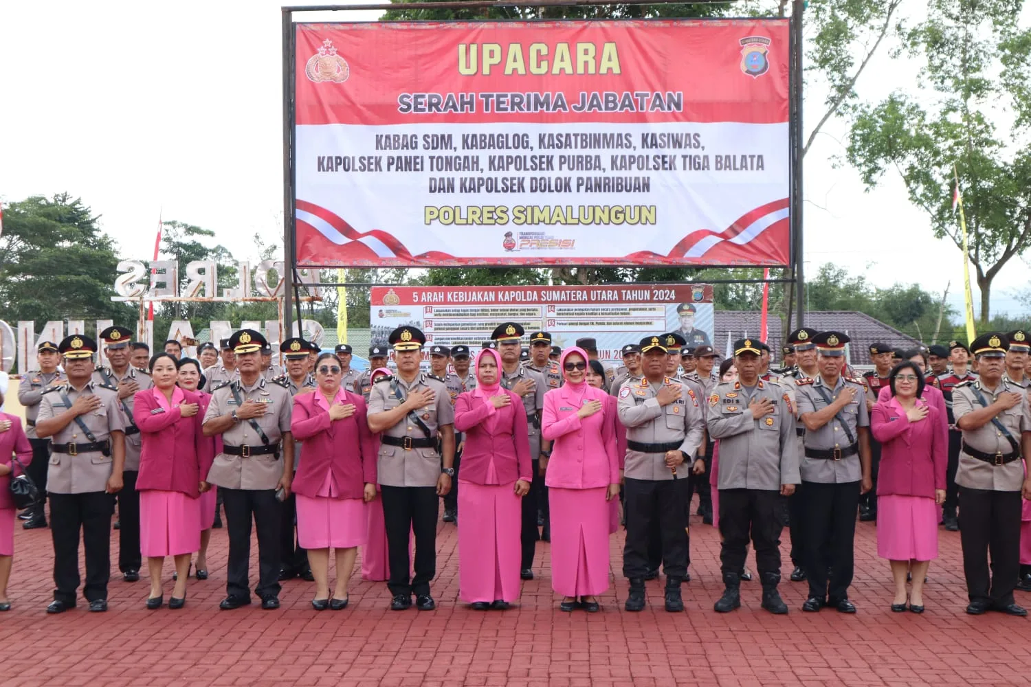 Polres Simalungun Tingkatkan Kinerja Kamtibmas Melalui Serah Terima Jabatan Strategis 8 Pejabat