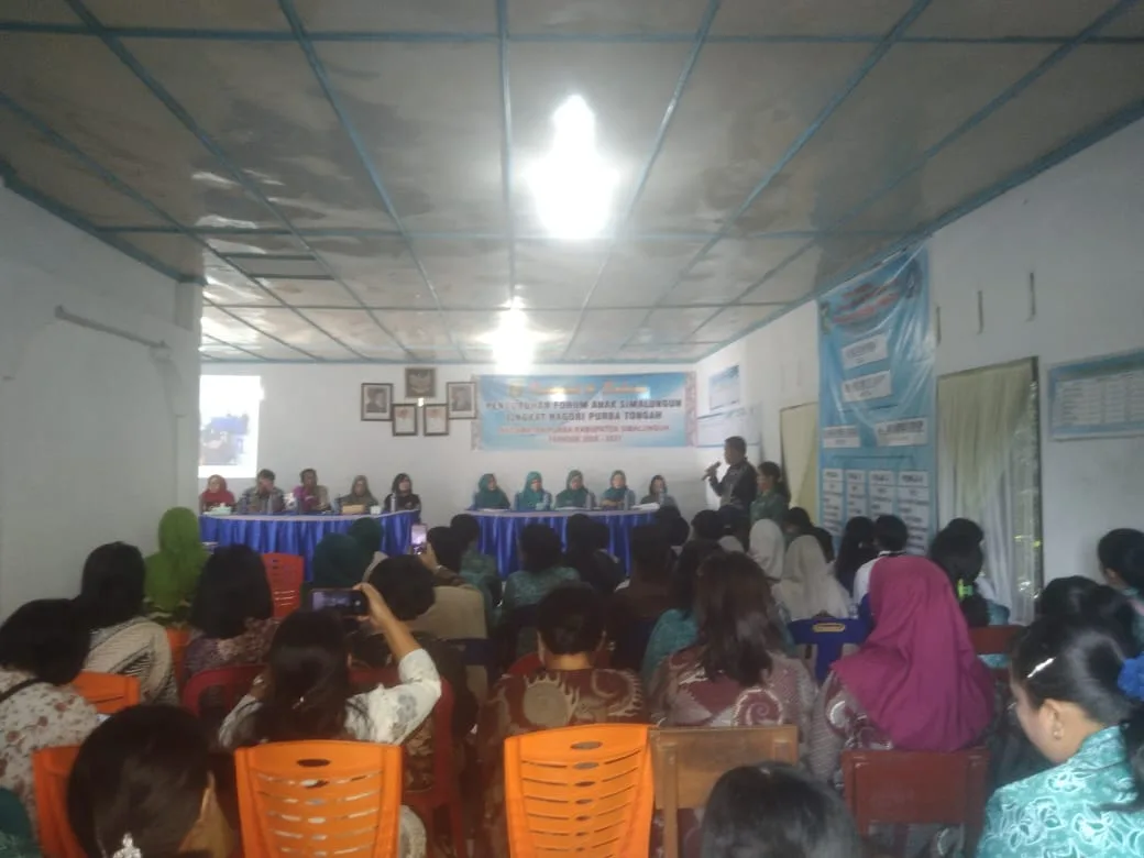 Pengukuhan Forum Anak Simalungun Tingkat Nagori Purba Tongah kabupaten Simalungun