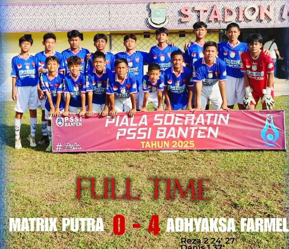 Adyaksa Farmel Menang Telak di Piala Soeratin U-13 Tahun 2025